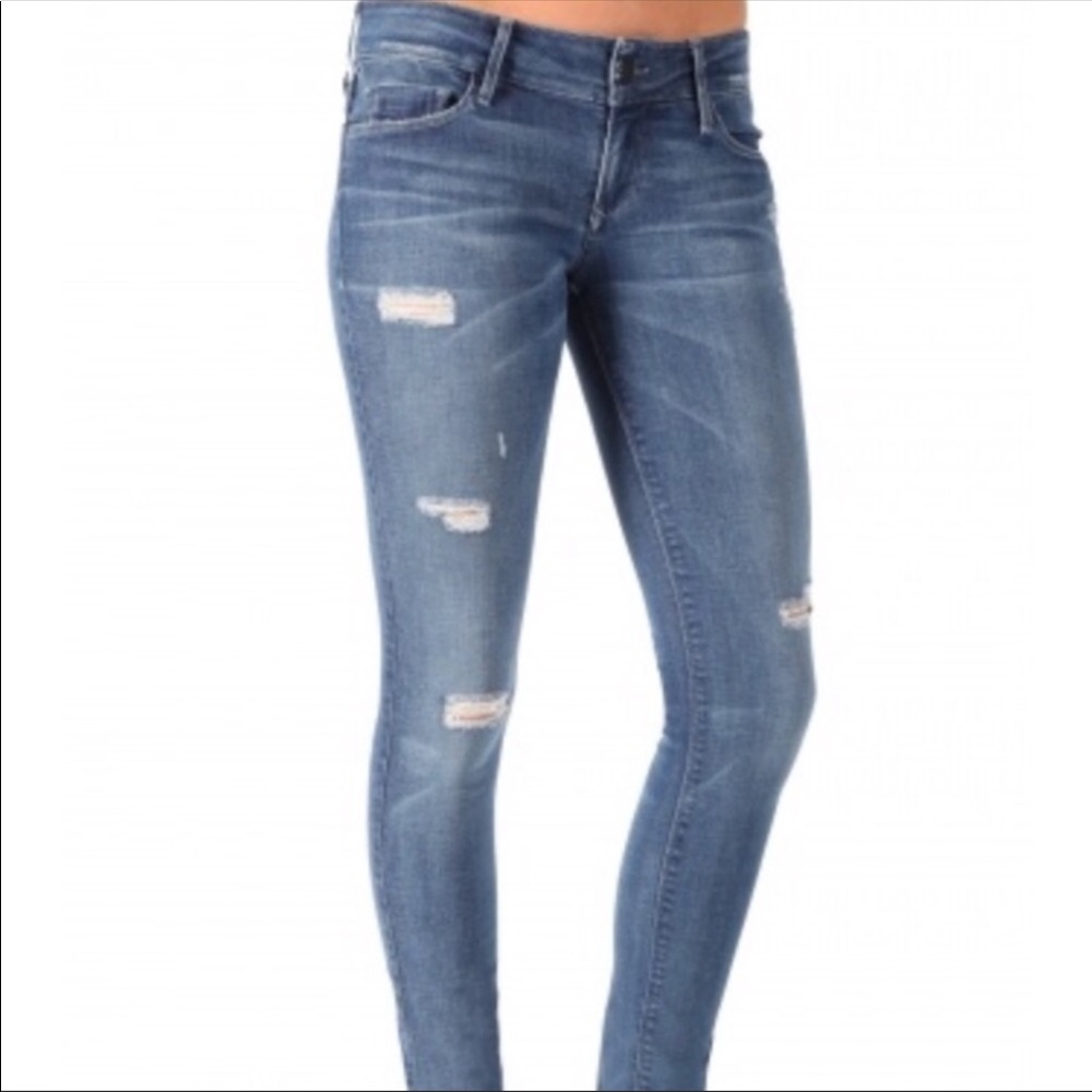 Gently Used Black Orchid Distressed Skinny Jeans